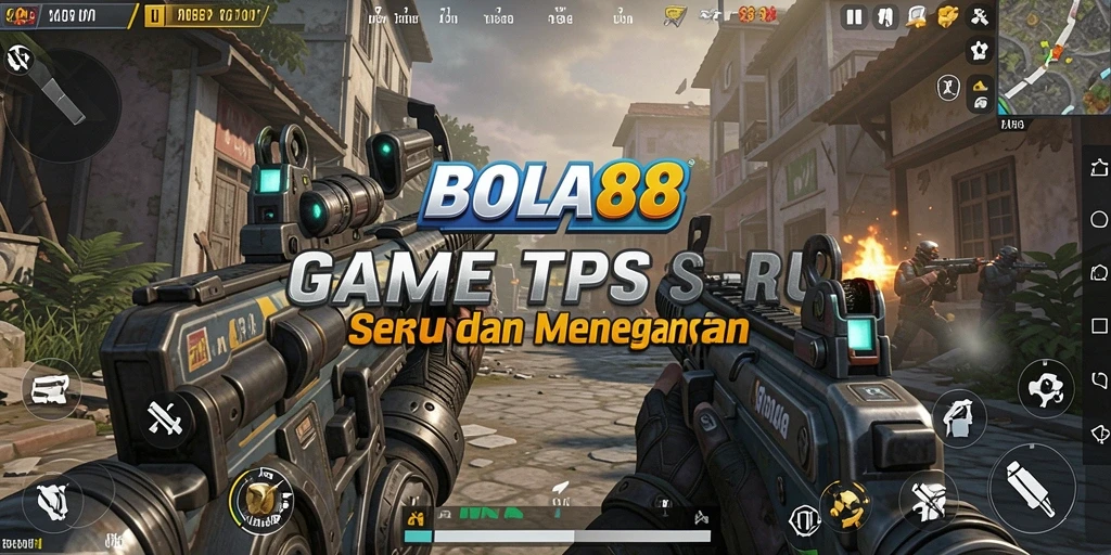 Gameplay seru BOLA88 menampilkan aksi intens di lapangan.