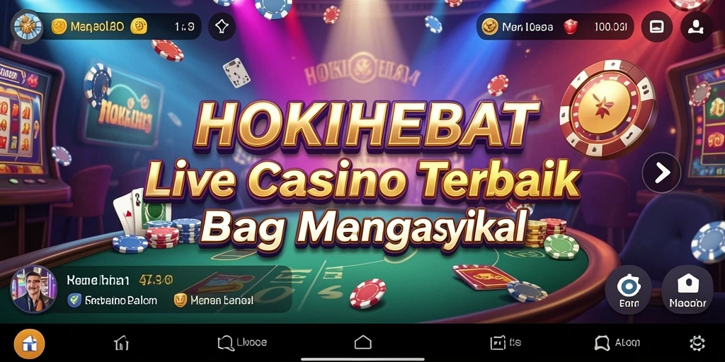 Tampilan gameplay HOKIHEBAT yang mendebarkan di Live Casino.
