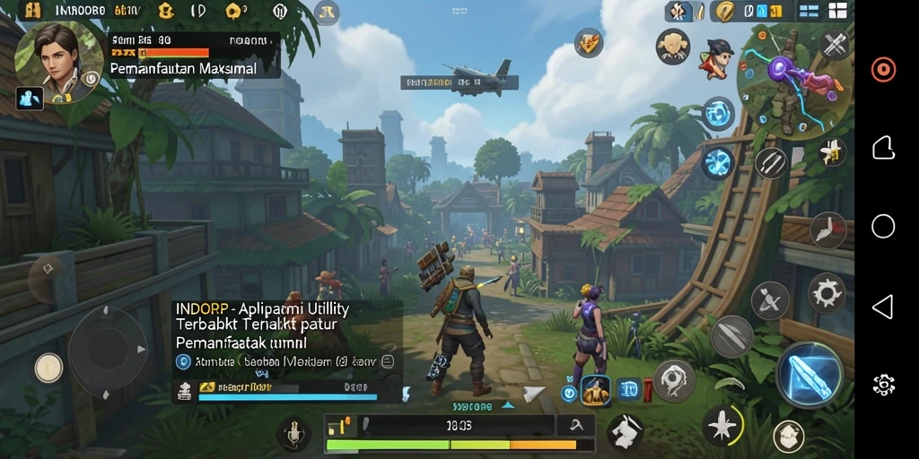 Screenshot tampilan utama INDORP dengan fitur-fitur Utility yang lengkap.