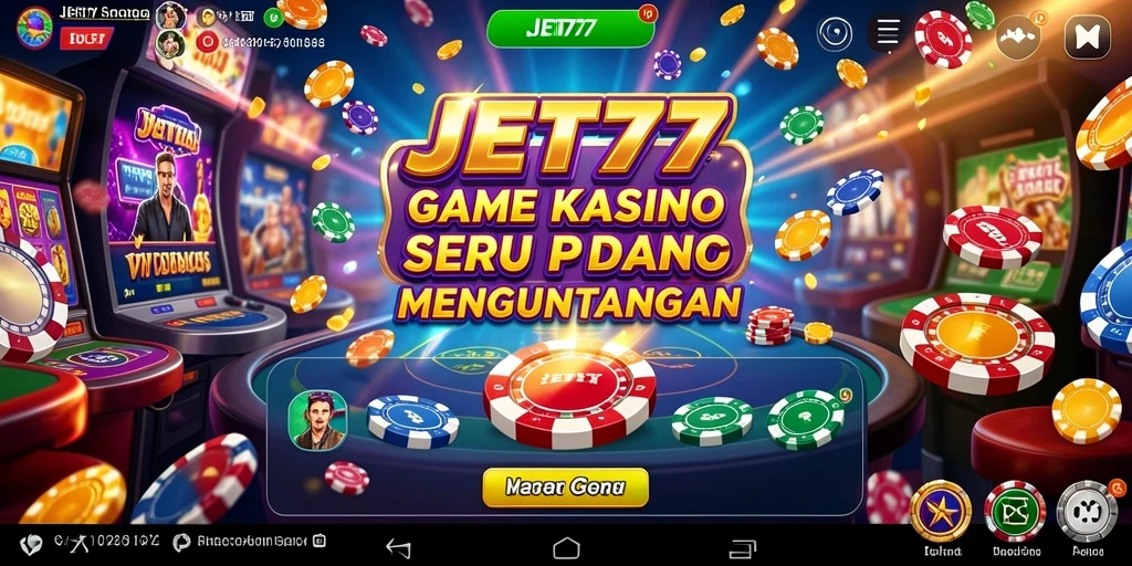 Tampilan gameplay seru di JET77 dengan berbagai permainan Kasino.
