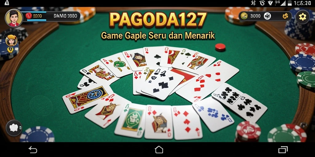 Tampilan gameplay Gaple yang menarik dan interaktif di PAGODA127.