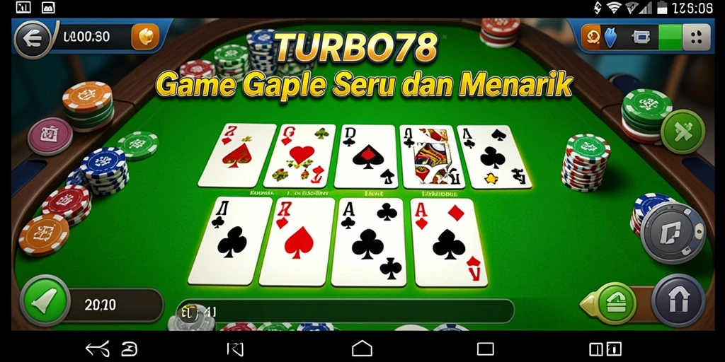 Tampilan menarik dengan gameplay Gaple yang seru.